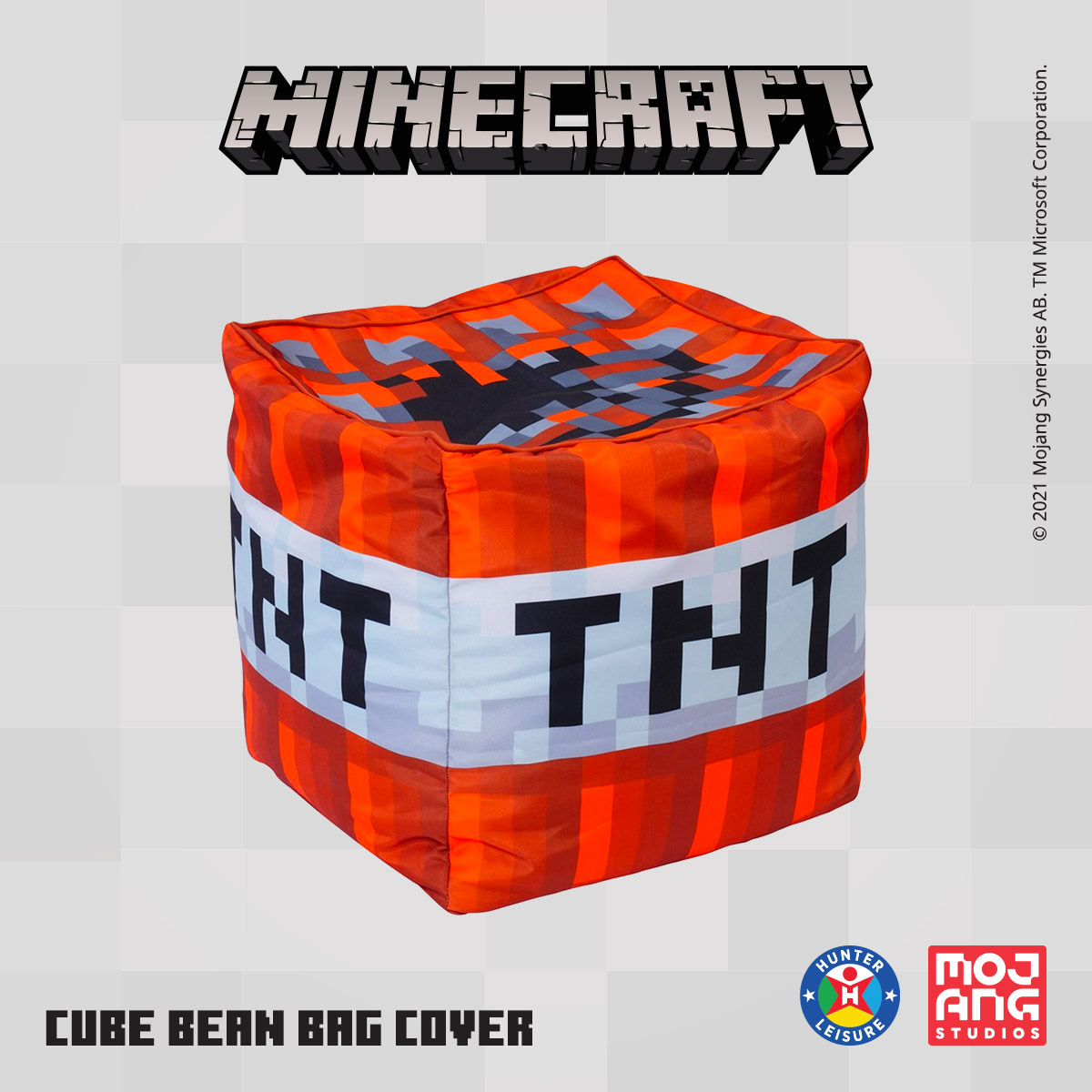 www.hunterleisure.com.au Minecraft Cube Bean Bag Cover TNT Big W Hunter Leisure
