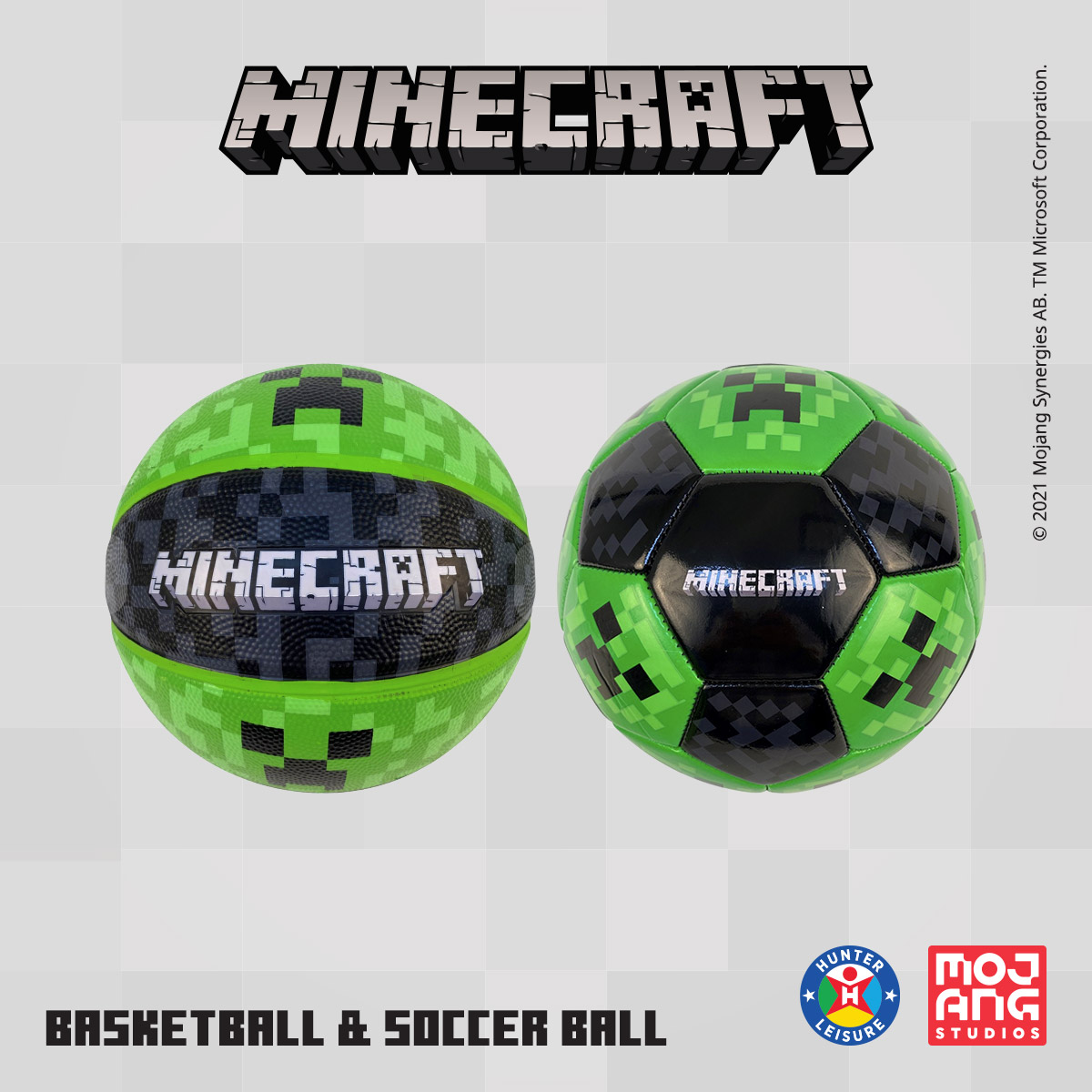 www.hunterleisure.com.au Minecraft Basketball Soccer Ball Big W Hunter Leisure