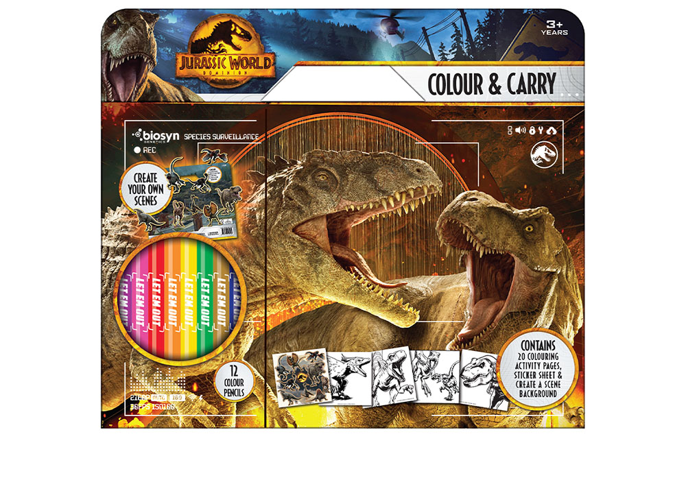 www.hunterleisure.com.au Jurassic World Dominion Colour & Carry Hunter Leisure